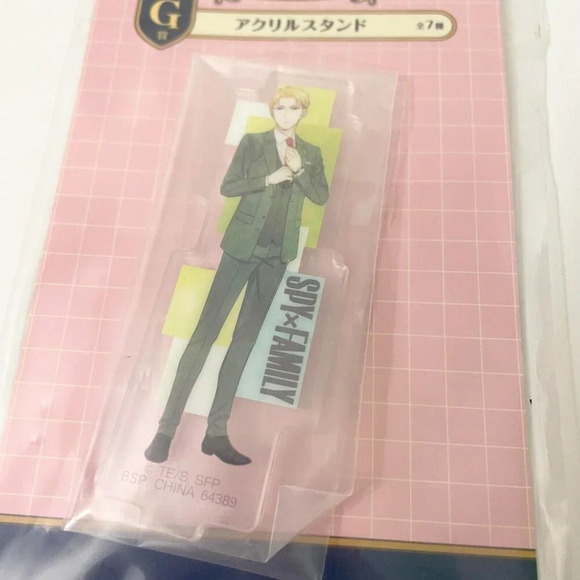 Spy X Family Bandai Acrylic Stand Loid Forger Ichiban Kuji Japan - Picture 2 of 11
